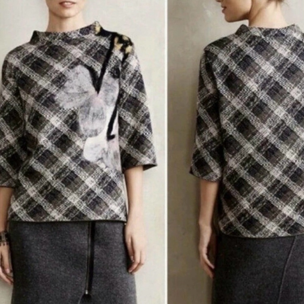 Anthropologie Troubadour Felted Wool Sweater Large - like new